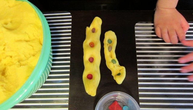 play dough rainbow serpents