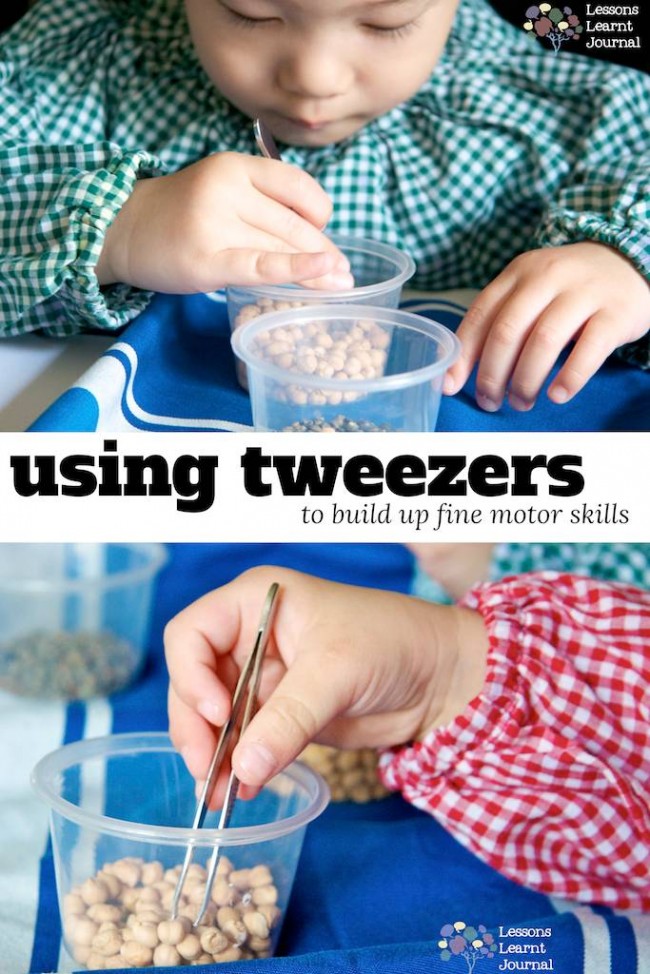 fine motor skills using tweezers via Lessons Learnt Journal (1)