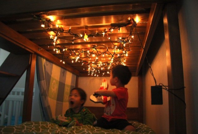 Fort with Fairy Lights