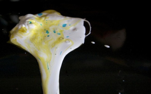 coloured shaving cream car wash