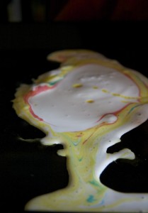 coloured shaving cream car wash via Lessons Learnt Journal
