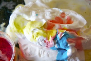 coloured shaving cream car wash via Lessons Learnt Journal