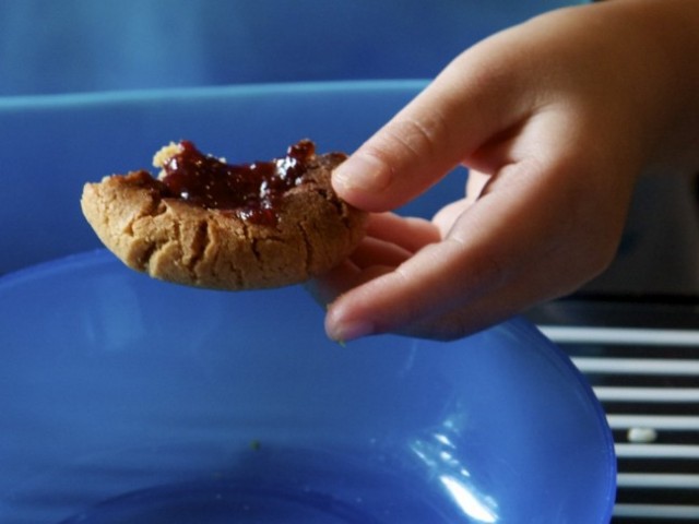Peanut Butter & Jam Cookies
