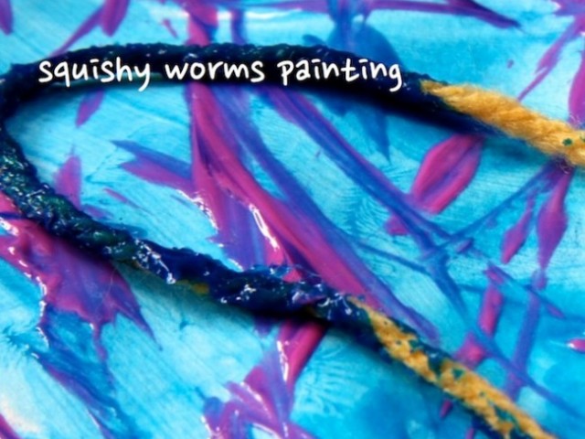 Squishy Worms Painting