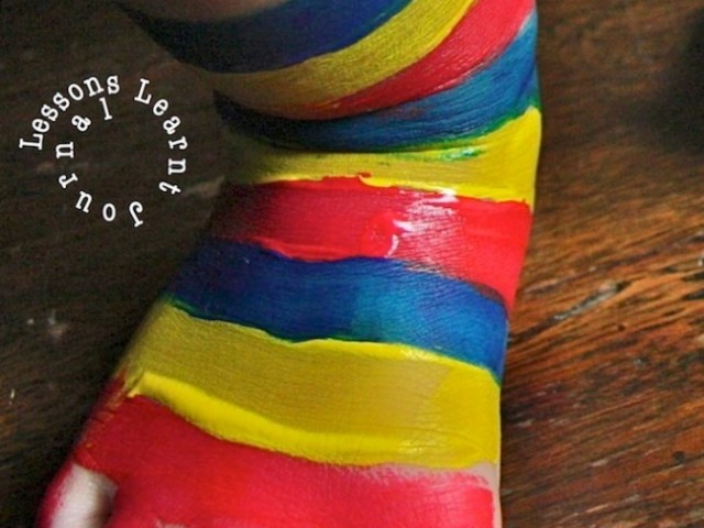 Painting Feet: Painted Socks