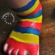 Painting Feet: Painted Socks
