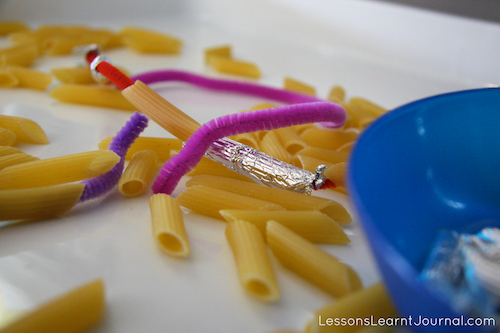 Pasta Cutting Kids Activity