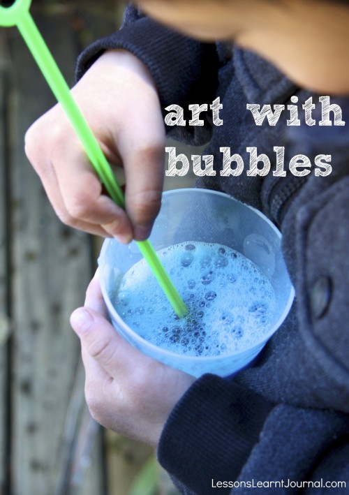 Add some colour to the bubbles and make some beautiful easy art.