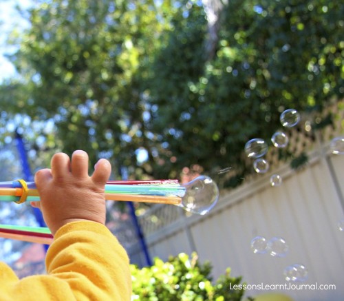 Homemade bubble wands with hot sale straws