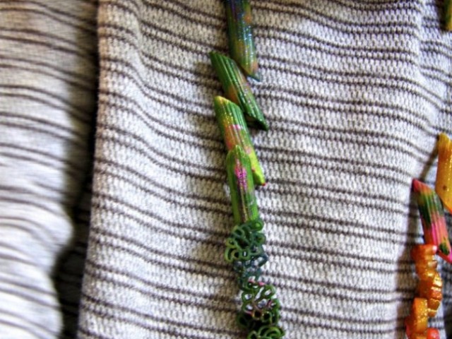 Dinosaur Pasta Necklace