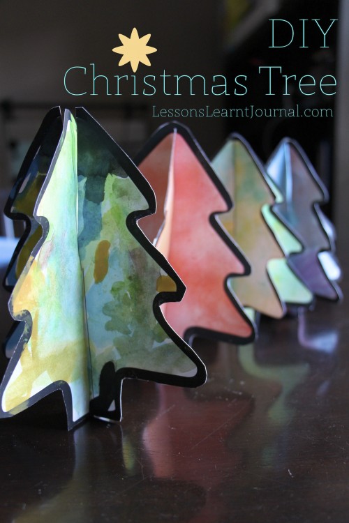 DIY Christmas Tree via Lessons Learnt Journal