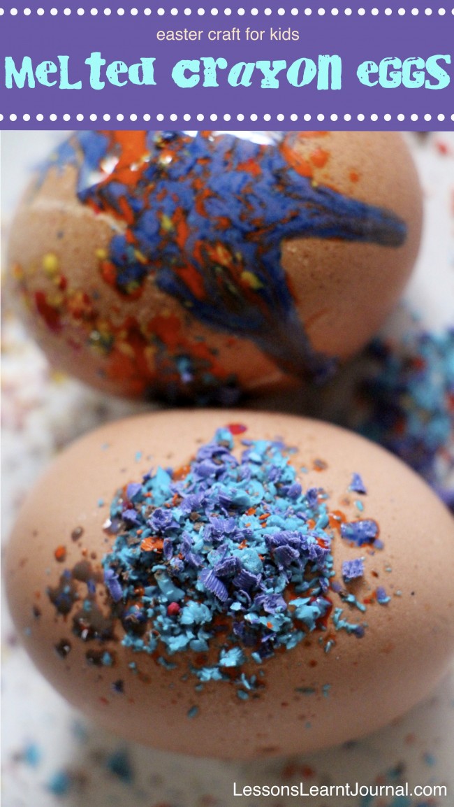 Crayon Melt Easter Eggs, Kids' Crafts