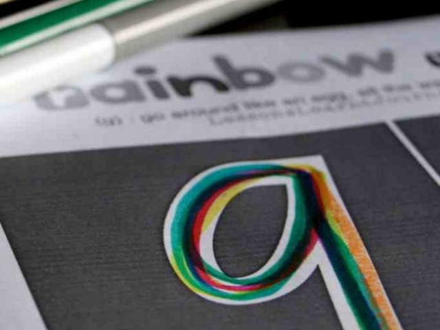 Handwriting Free Printable: Rainbow Writing {g}
