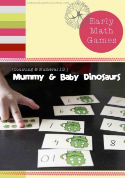 Math Games Counting Numeral Identification Dinosaurs Lessons Learnt Journal (2)