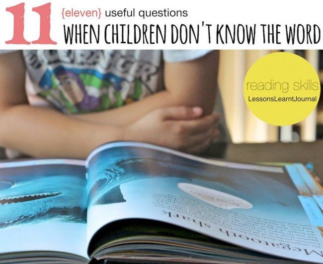 Reading When Children Don't Know The Word Lessons Learnt Journal (1)