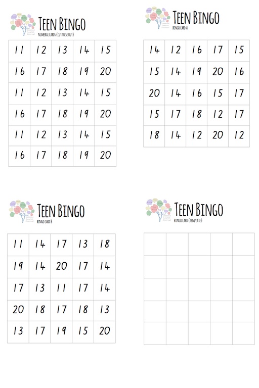 Math Games Teen Bingo Free Printable Lessons Learnt Journal