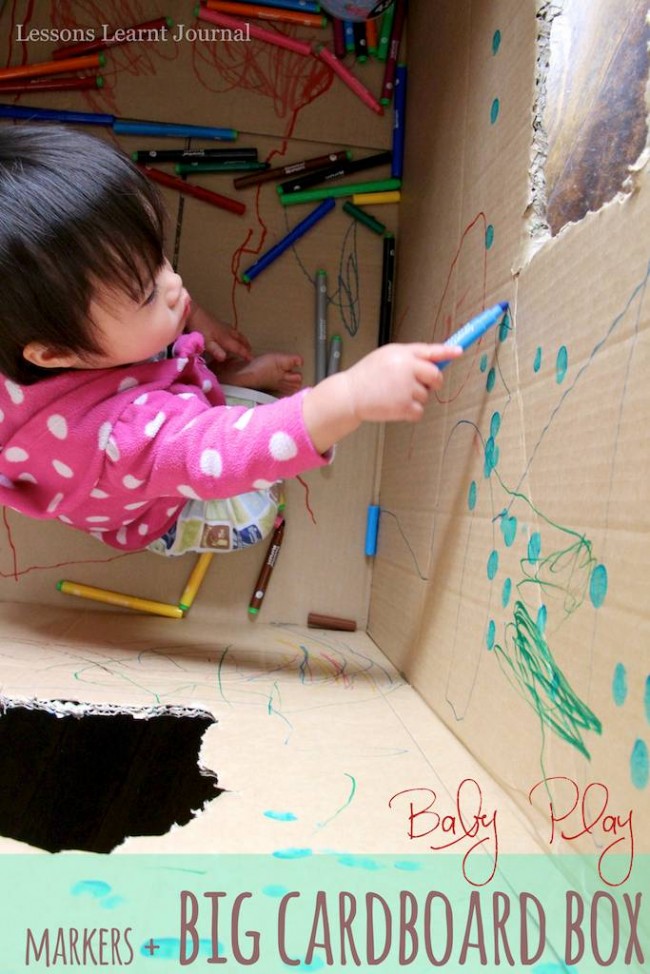 Baby Play Big Cardboard Box via Lessons Learnt Journal (1)