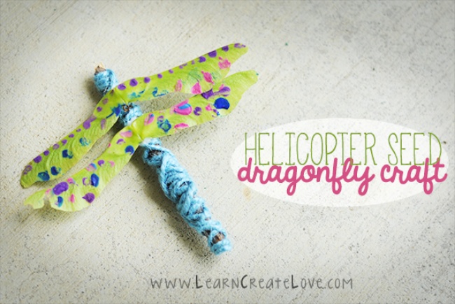 Helicopter Seed Dragonfly Craft by Learn Create Love via Housing A Forest