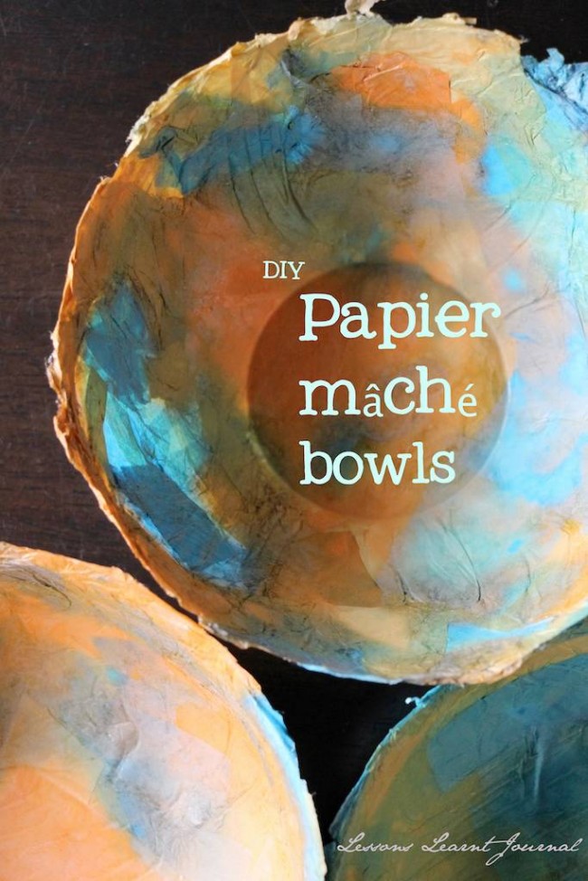 DIY Craft: Paper mache bowl