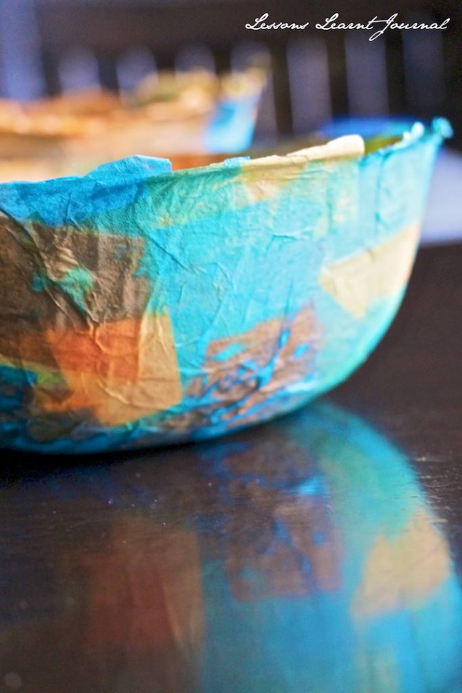 DIY Tissue Paper Bowls, Make Something