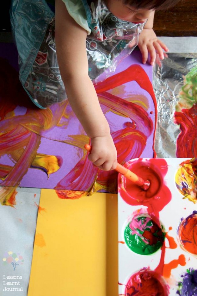 Art Projects for Kids Large Scale Painting via Lessons Learnt Journal 03