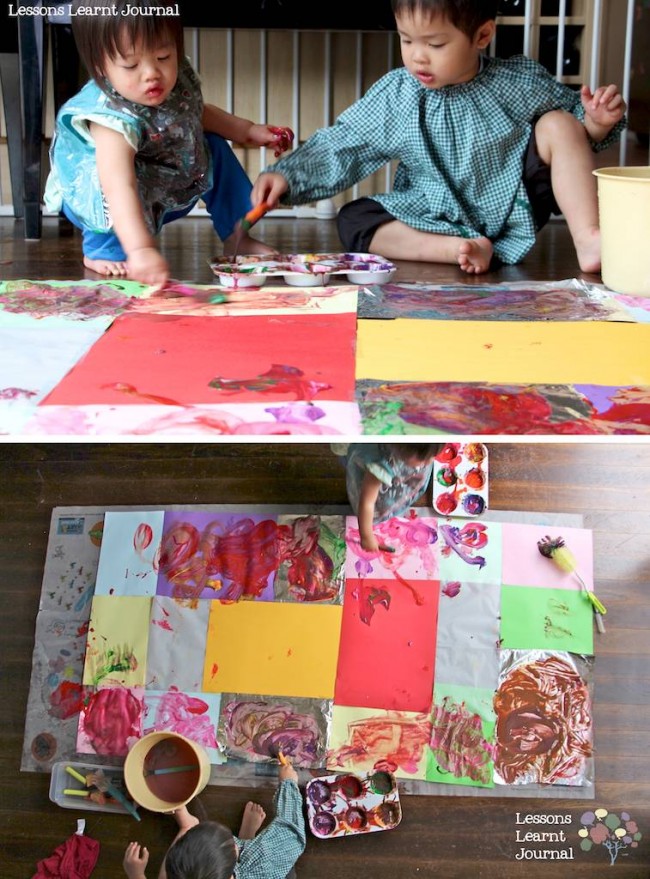 http://lessonslearntjournal.com/wp-content/uploads/2013/10/Art-Projects-for-Kids-Large-Scale-Painting-via-Lessons-Learnt-Journal-05.jpg