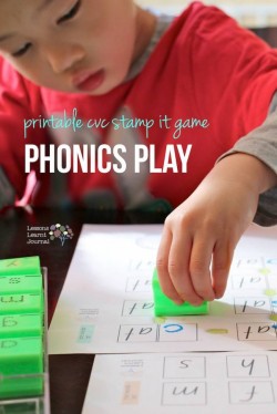 Phonics Play Printable CVC Stamp It Game via Lessons Learnt Journal