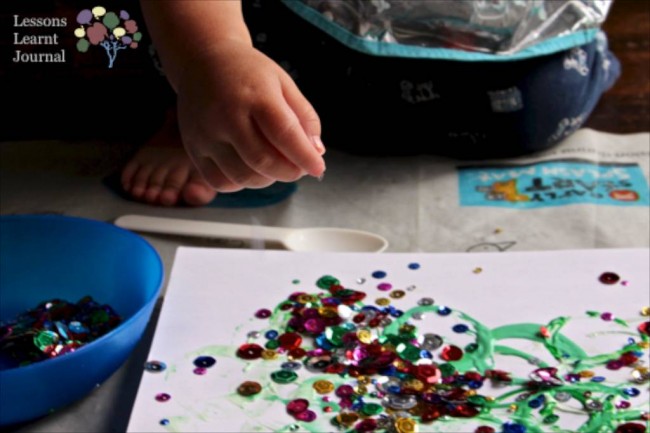 Christmas Activities for Kids- Playful Toddler Art via Lessons Learnt Journal 05