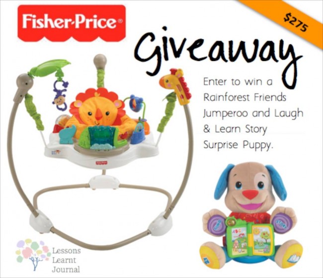 Fisher Price Jumperoo Surprise Puppy Giveaway via Lessons Learnt Journal