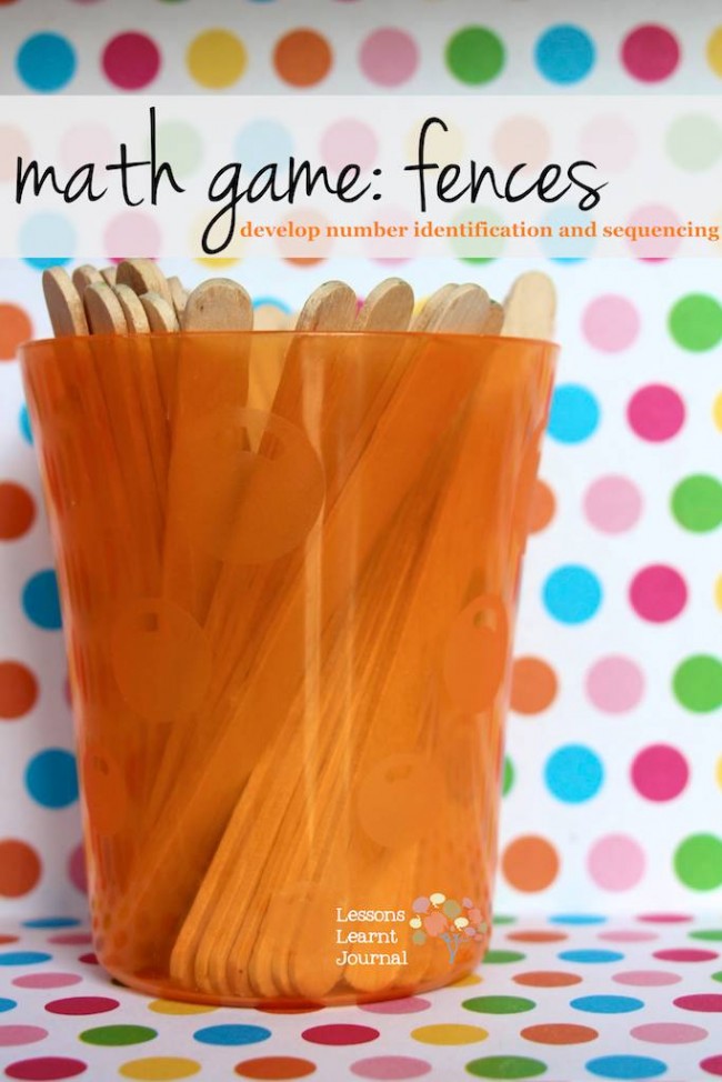 Math Game Number Fences via Lessons Learnt Journal (1)