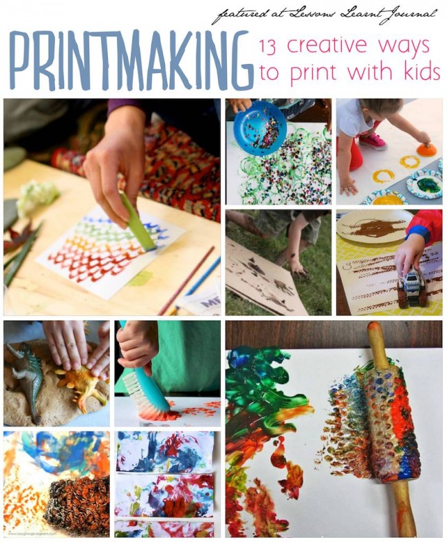 Printmaking for kids - The Creative Kids' Corner