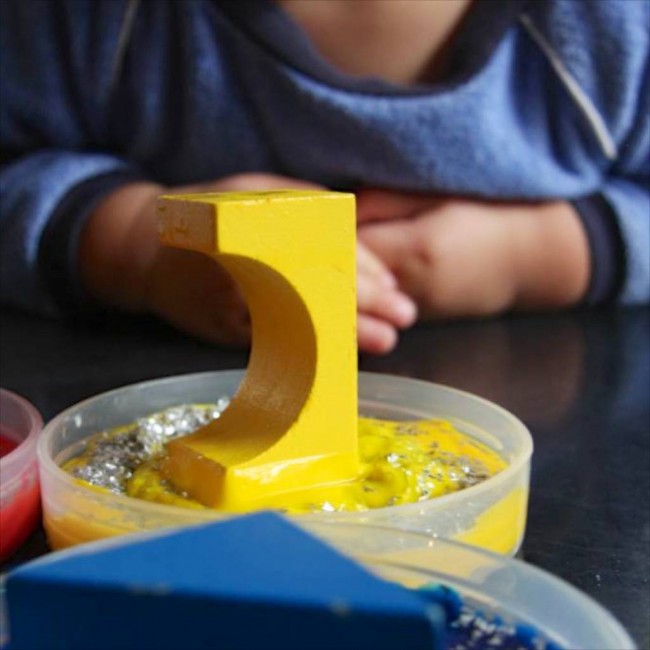 Art for Toddlers: Block Printing via Lessons Learnt Journal