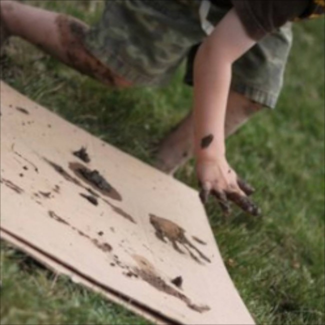 Mud Prints via Hands On As We Grow