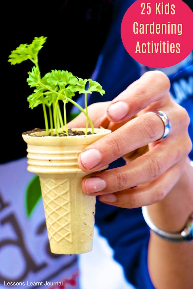 Gardening 25 Kids Activities via Lessons Learnt Journal