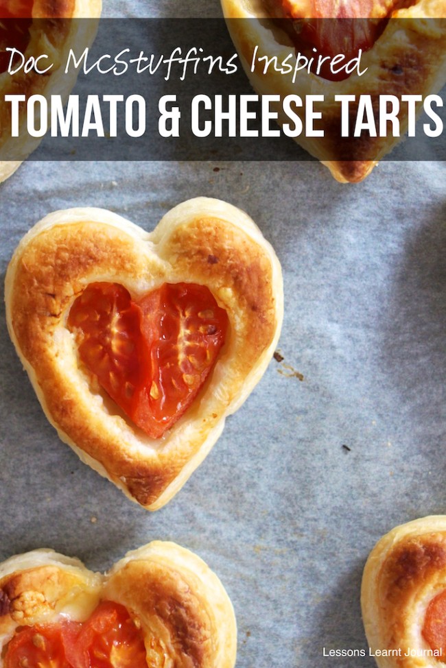 Doc McStuffins Inspired Tomato and Cheese Tarts via Lessons Learnt Journal